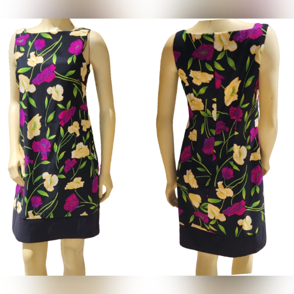AGB Dress Size 10 Floral Print, Sleeveless - Picture 2 of 8